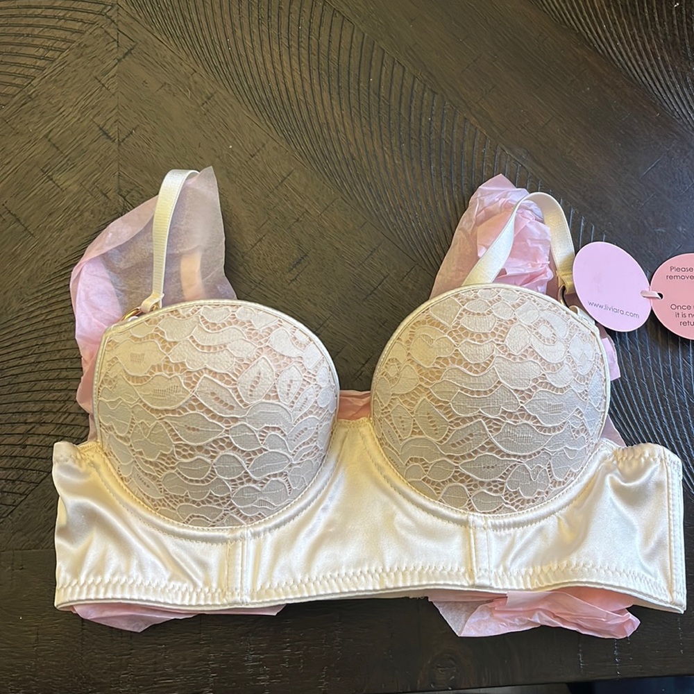 Liviara Indulge Bra in French Ivory, Size 34A